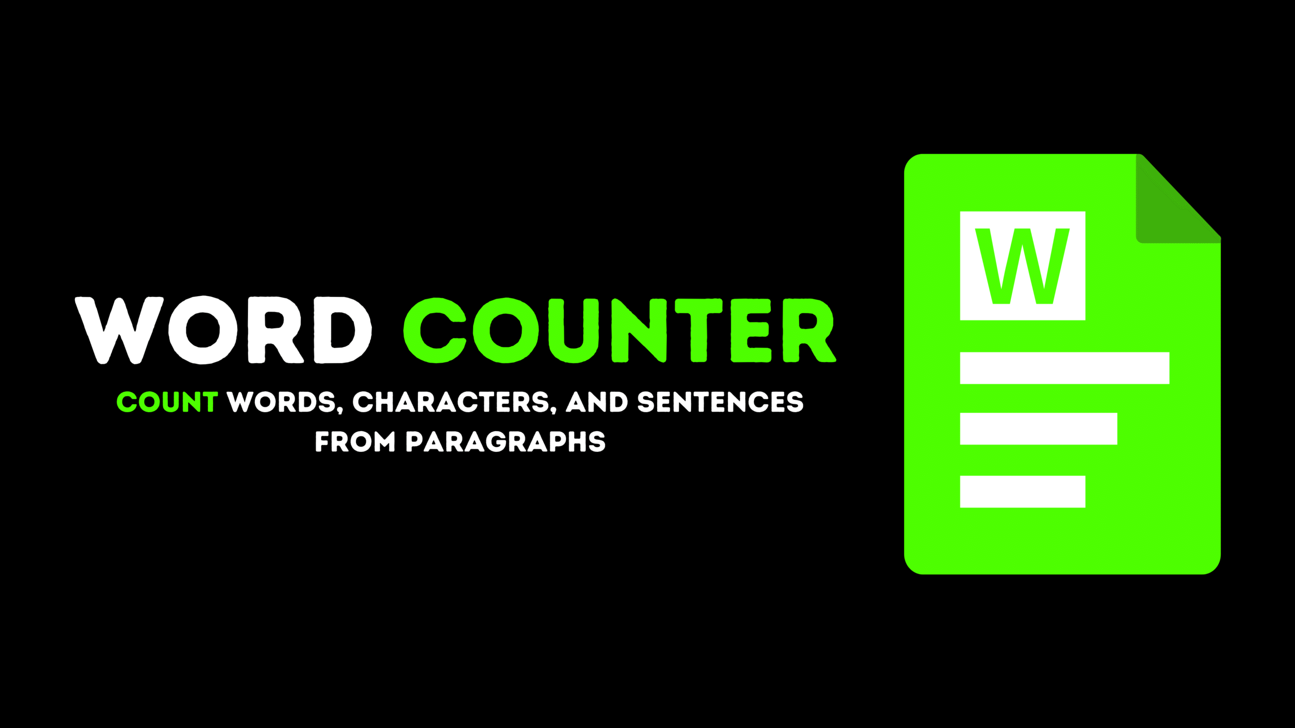 Word Counter | Count Words, Characters, and Sentences From Paragraph